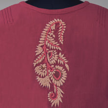 Load image into Gallery viewer, BAANI Pure Cotton, Hand Embroidery/ Chikankari Women Long Flared Dress