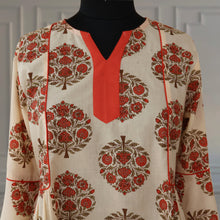 Load image into Gallery viewer, BAANI srt Pure Cotton, Block Printed Tunic Dress