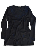 Load image into Gallery viewer, Eri Hand Embroidered Pure Cotton Short Tunic Top