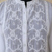 Load image into Gallery viewer, BODHI Pure Cotton, Hand Embroidery/ Chikankari Women Dress