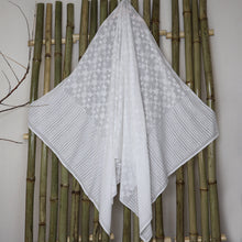 Load image into Gallery viewer, Cotton White Hand Embroidered /Chikankari Dupatta