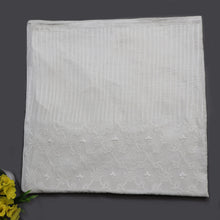Load image into Gallery viewer, Cotton White Hand Embroidered /Chikankari Dupatta