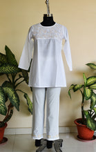 Load image into Gallery viewer, Yashi- 100% Cotton Tunic Kurta Hand Embroidered : Made to Order/Customizable