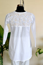 Load image into Gallery viewer, Yashi- 100% Cotton Tunic Kurta Hand Embroidered : Made to Order/Customizable