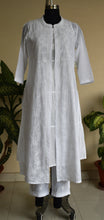 Load image into Gallery viewer, URVI, Pure Cotton Hand Embroidered Chinkankari Long Kurta , Three Pcs. Suit Set