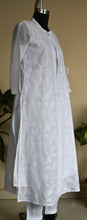 Load image into Gallery viewer, URVI, Pure Cotton Hand Embroidered Chinkankari Long Kurta , Three Pcs. Suit Set