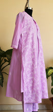 Load image into Gallery viewer, URVI, Pure Cotton Hand Embroidered Chinkankari Long Kurta , Three Pcs. Suit Set