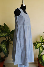 Load image into Gallery viewer, URVI, Pure Cotton Hand Embroidered Chinkankari Long Kurta , Three Pcs. Suit Set