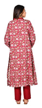 Load image into Gallery viewer, Urvi 100% Cotton Block Printed Long Kurta , Three Pcs. Suit Set