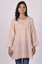 Load image into Gallery viewer, BINDIYA 100% Cotton Tunic Kurta Hand Embroidered : Made to Order/Customization