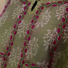 Load image into Gallery viewer, Diti Chanderi Cotton, Printed with Hand Embroidered Kurta