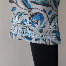 Load image into Gallery viewer, EVONA Chanderi, Printed with Zari Embroidered work Kurta