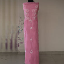 Load image into Gallery viewer, FIZA Pure Cotton Hand Embroidered/Chikankari Unstitched Kurta Set; Made to Order/ Customizable
