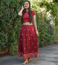 Load image into Gallery viewer, ILA Pure Cotton Hand Embroidered Skirt