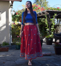 Load image into Gallery viewer, ILA Pure Cotton Hand Embroidered Skirt