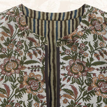 Load image into Gallery viewer, ARYA Cotton Block Print Green Reversible jacket