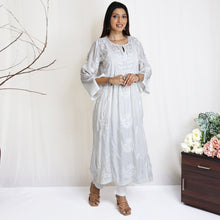 Load image into Gallery viewer, SAAVI Modal Heavy Chikankari Hand Embroidered Kurta