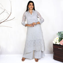 Load image into Gallery viewer, SUPRIYA Georgette All-Over Chikankari Hand Embroidered - Only Kurta
