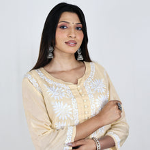 Load image into Gallery viewer, KAAVYA Modal Round Neck, Hand Embroidered Kurta, Regular and Plus Sizes