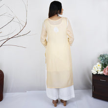 Load image into Gallery viewer, KAAVYA Modal Round Neck, Hand Embroidered Kurta, Regular and Plus Sizes