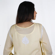Load image into Gallery viewer, KAAVYA Modal Round Neck, Hand Embroidered Kurta, Regular and Plus Sizes