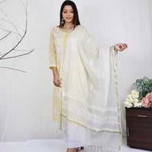 Load image into Gallery viewer, KAAVYA Modal Round Neck, Hand Embroidered Kurta, Regular and Plus Sizes