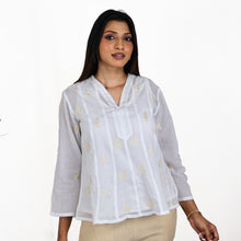 Load image into Gallery viewer, RUCHI Pure Cotton, Hand Embroidered Top Regular and Plus Sizes