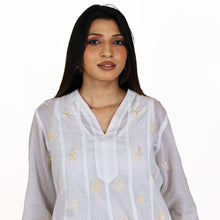 Load image into Gallery viewer, RUCHI Pure Cotton, Hand Embroidered Top Regular and Plus Sizes