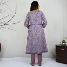 Load image into Gallery viewer, KAAYA Cotton, Jaipuri Block Print with Hand Embroidered Kurta Dress and Pant