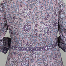 Load image into Gallery viewer, KAAYA Cotton, Jaipuri Block Print with Hand Embroidered Kurta Dress and Pant