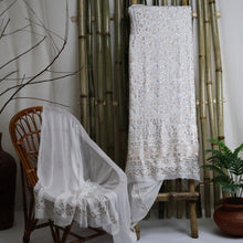 Load image into Gallery viewer, VIDHI Pure Georgette Hand Embroidered/Chikankari Unstitched Kurta Set; Made to Order/ Customizable