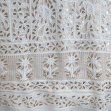 Load image into Gallery viewer, VIDHI Pure Georgette Hand Embroidered/Chikankari Unstitched Kurta Set; Made to Order/ Customizable