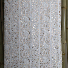 Load image into Gallery viewer, VIDHI Pure Georgette Hand Embroidered/Chikankari Unstitched Kurta Set; Made to Order/ Customizable