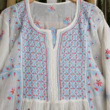 Load image into Gallery viewer, GAYATRI Mul Chanderi Hand Embroidered/Chikankari Unstitched Kurta Set; Made to Order/ Customizable