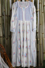 Load image into Gallery viewer, GAYATRI Mul Chanderi Hand Embroidered/Chikankari Unstitched Kurta Set; Made to Order/ Customizable