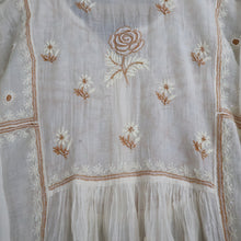 Load image into Gallery viewer, GAYATRI Mul Chanderi Hand Embroidered/Chikankari Unstitched Kurta Set; Made to Order/ Customizable