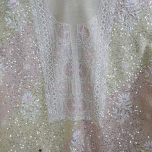 Load image into Gallery viewer, HEMIKA Chanderi Hand Embroidered Sequins work Unstitched Kurta Set; Made to Order/ Customizable