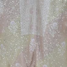 Load image into Gallery viewer, HEMIKA Chanderi Hand Embroidered Sequins work Unstitched Kurta Set; Made to Order/ Customizable