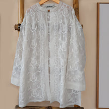 Load image into Gallery viewer, Viscose Georgette Front-Open Shrug with All-Over Intricate Embroidery