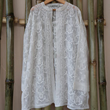 Load image into Gallery viewer, Viscose Georgette Front-Open Shrug with All-Over Intricate Embroidery