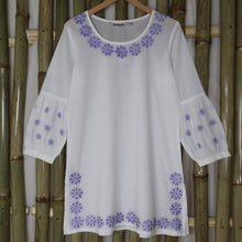 Load image into Gallery viewer, RANJITA Women Pure Cotton Hand Embroidered Short Tunics