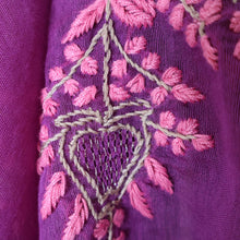 Load image into Gallery viewer, Chanderi Dupatta Hand Embroidery/ Chikankari with Jaali work