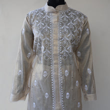 Load image into Gallery viewer, Vaikhya Tissue fabric Embroidered/Chikankari Unstitched Cord Set; Made to Order/ Customizable