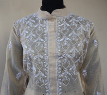 Load image into Gallery viewer, Vaikhya Tissue fabric Embroidered/Chikankari Unstitched Cord Set; Made to Order/ Customizable