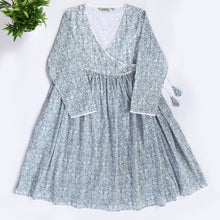 Load image into Gallery viewer, HIRAL Cotton Jaipuri Block Print Angrakha Wrap Top with Side Tie