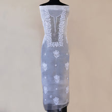 Load image into Gallery viewer, JIVIKA Hand Embroidered/Chikankari Semi-stitched Kurta Set; Made to Order/ Customizable