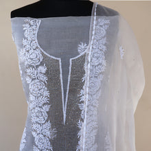 Load image into Gallery viewer, JIVIKA Hand Embroidered/Chikankari Semi-stitched Kurta Set; Made to Order/ Customizable