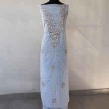 Load image into Gallery viewer, Mia Chanderi Hand Embroidered/Chikankari Semi-stitched Kurta Set; Made to Order/ Customizable