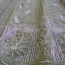 Load image into Gallery viewer, SARIKA Viscose Georgette Hand Embroidered/Chikankari Unstitched Kurta Set; Made to Order/ Customizable