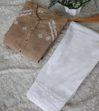 Load image into Gallery viewer, ALISHA Pure Linen Hand Embroidered Kurta with embroidered pant